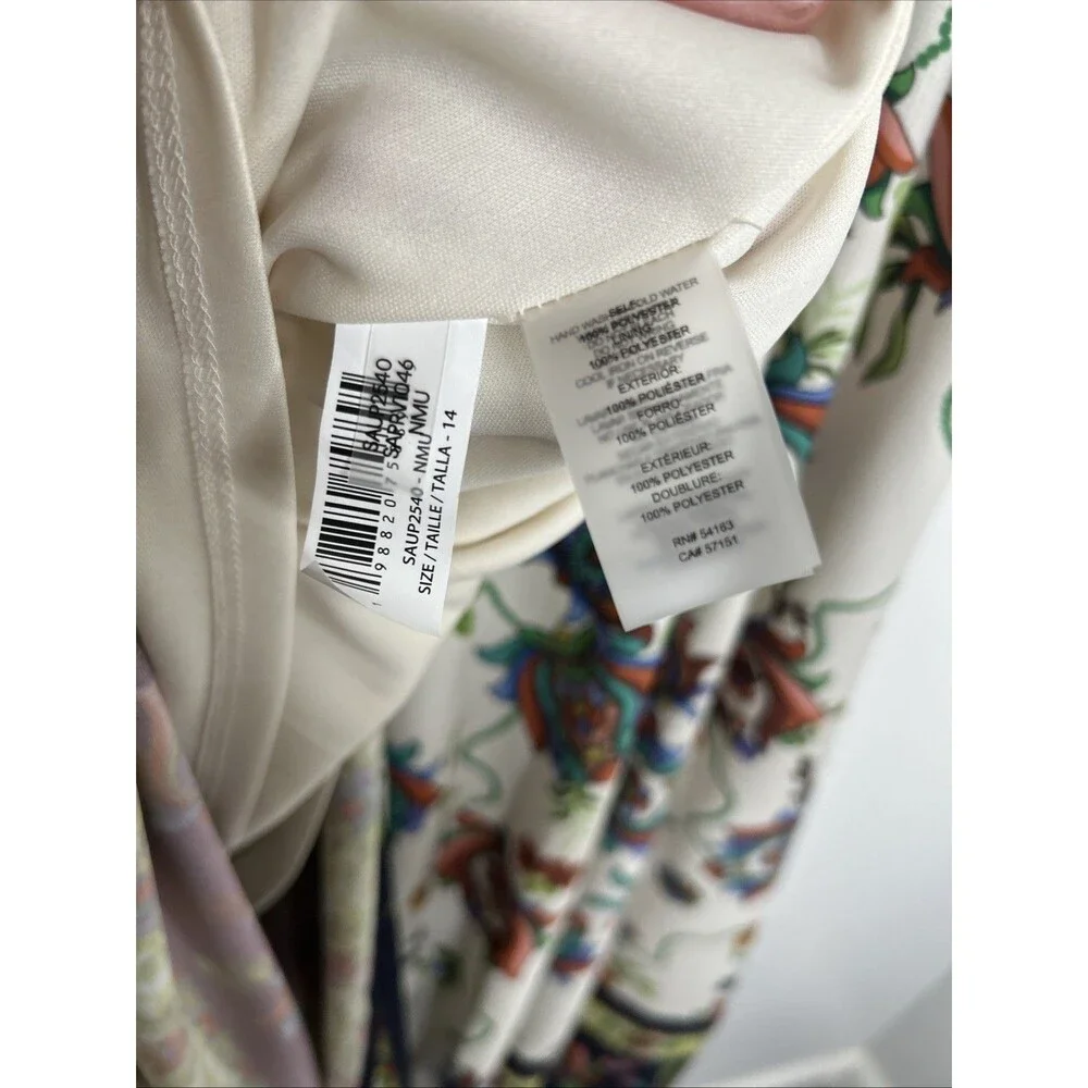 Siena Midi Floral Dress Size 14 Built in Bra Adjustable Straps Garden Party - Picture 8 of 9